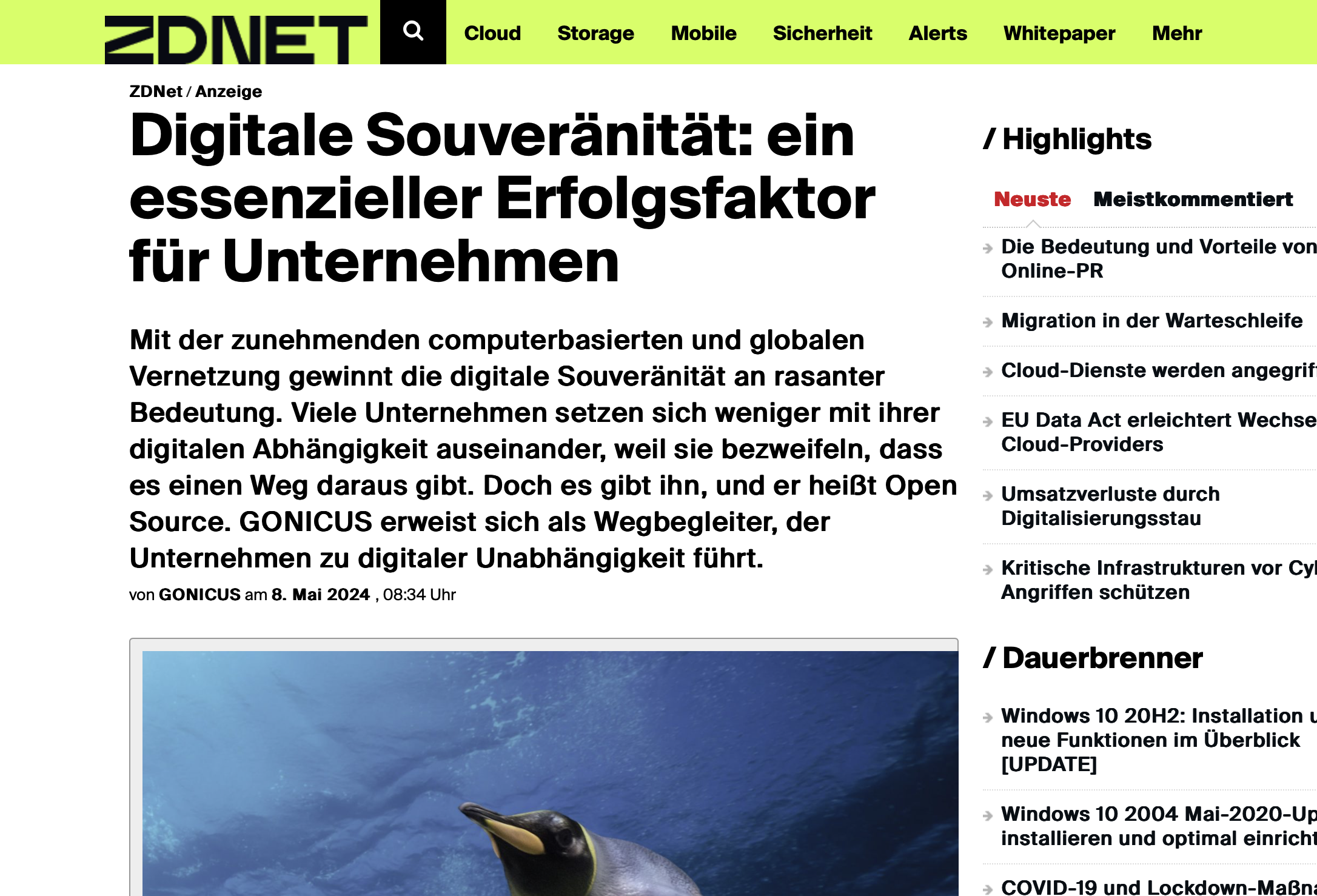 ZDNet Beispiel ZDNet Beispiel